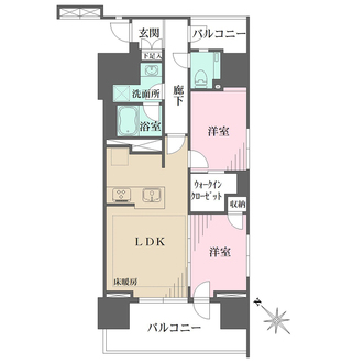 ザ・パークハウスアーバンス中目黒の間取図