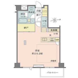 オープンレジデンシア広尾ザ・ハウス South Courtの間取図