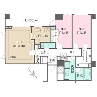 パークハウス諏訪山PRESENCEの間取図