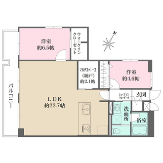 マンション第二恵比須苑の間取図