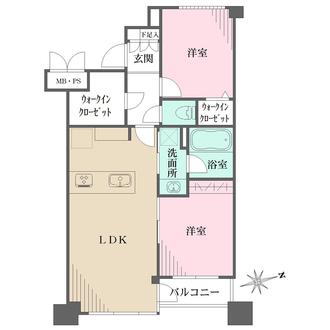 ライオンズマンション広尾南の間取図
