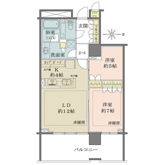 広尾ガーデンフォレスト椿レジデンスG棟の間取図