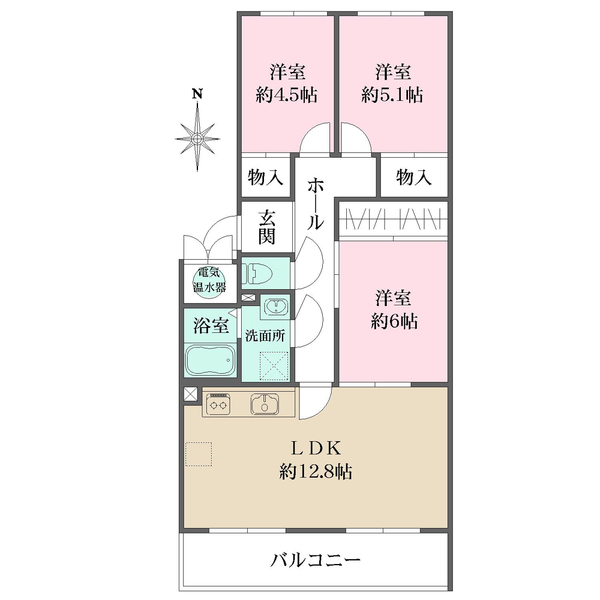 イトーピア桃山台マンションの間取図