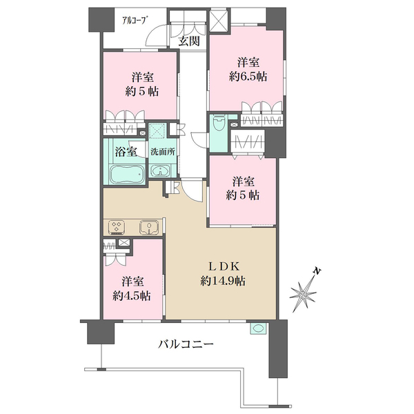 ブランズ豊中上野坂駅前レジデンスの間取図