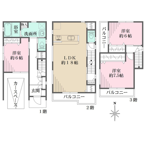 アネシス豊中若竹町2号地の間取図