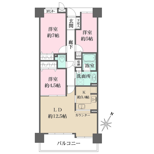 ステーシア高槻の間取図