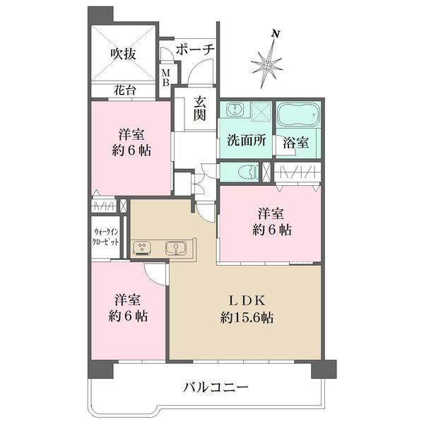 メロディーハイム桃山台の間取図