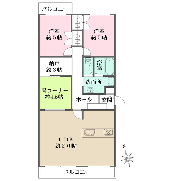 イトーピア桃山台マンションの間取図