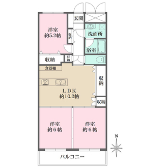 GSハイム第一江坂の間取図