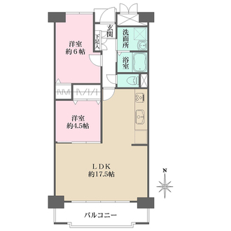 進和江坂アーバンライフの間取図