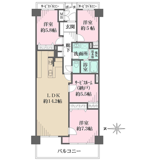 サンシティ池田の間取図