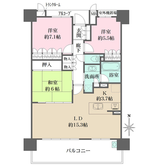 ジオ・ブランズ彩都ひだまりの丘Hills.4の間取図