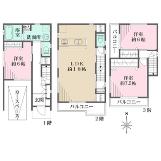 アネシス豊中若竹町2号地の間取図