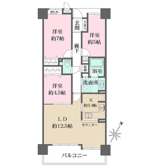 ステーシア高槻の間取図