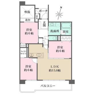 メロディーハイム桃山台の間取図