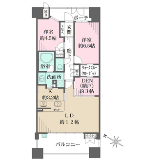 千里中央アインスの間取図