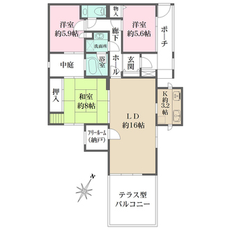 ロイヤルヒルズ箕面の間取図