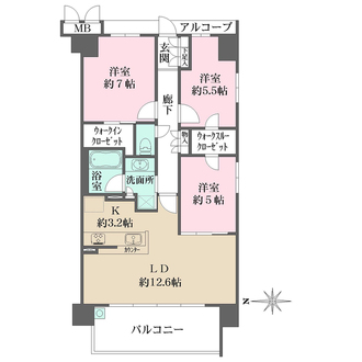 ジオ武庫之荘の間取図