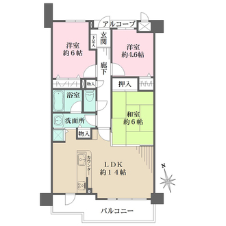 エスリード万博公園の間取図