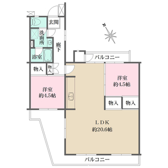 陽和台第3住宅の間取図