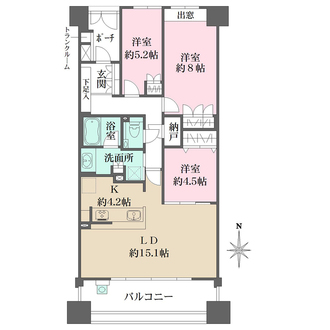 ガーデンヒルズ千里中央の間取図