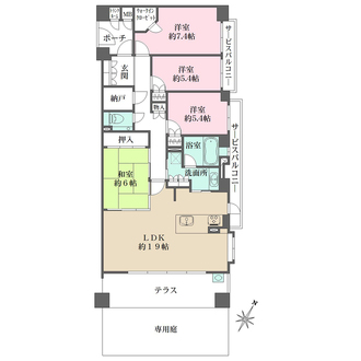 ステイツ箕面の間取図