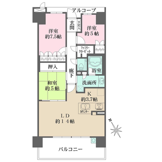 千里中央エアヒルズの間取図