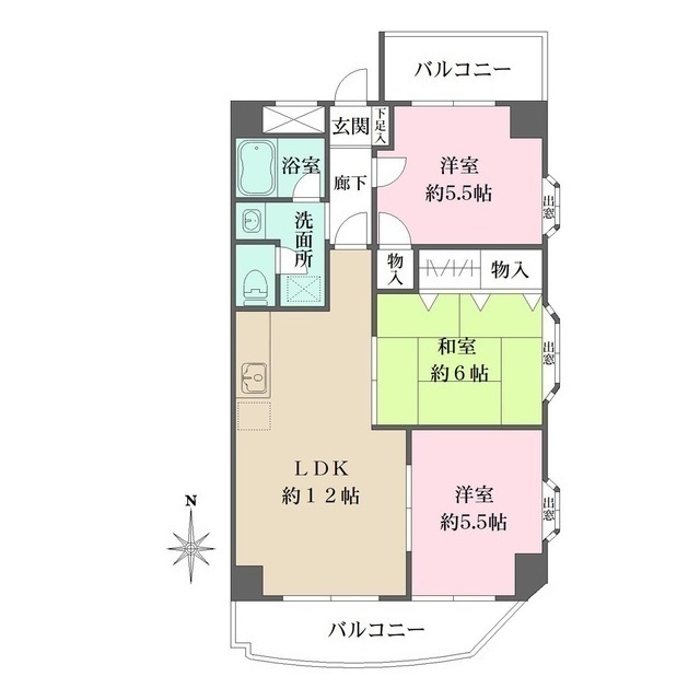 レトワールトキワの間取図