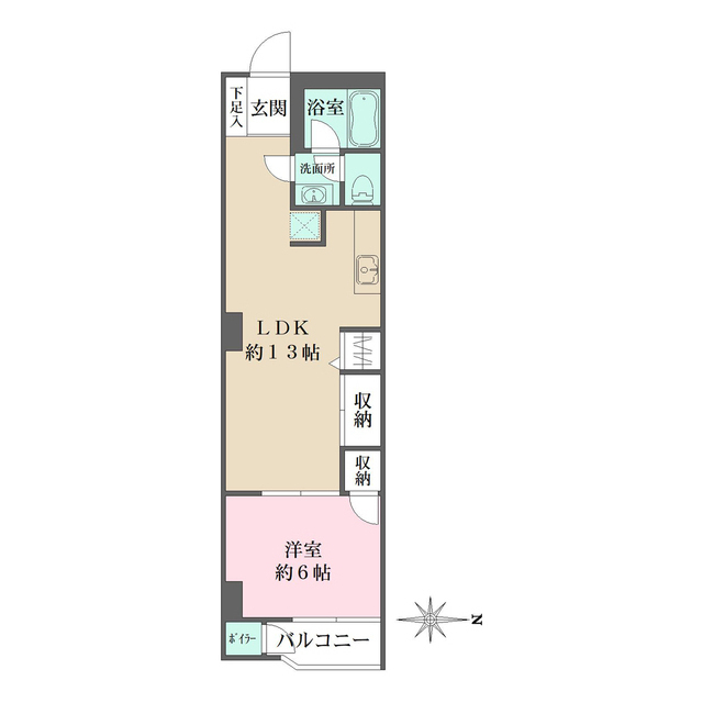 新大阪第１ダイヤモンドマンションの間取図