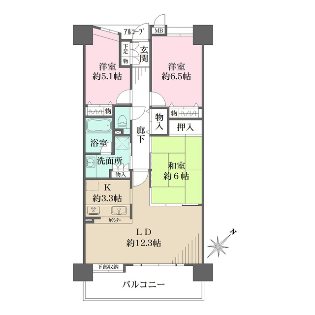 ステーシア高槻の間取図
