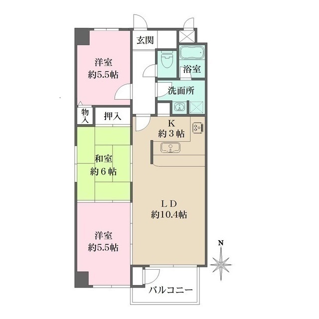 チェリービィレッヂ花屋敷の間取図