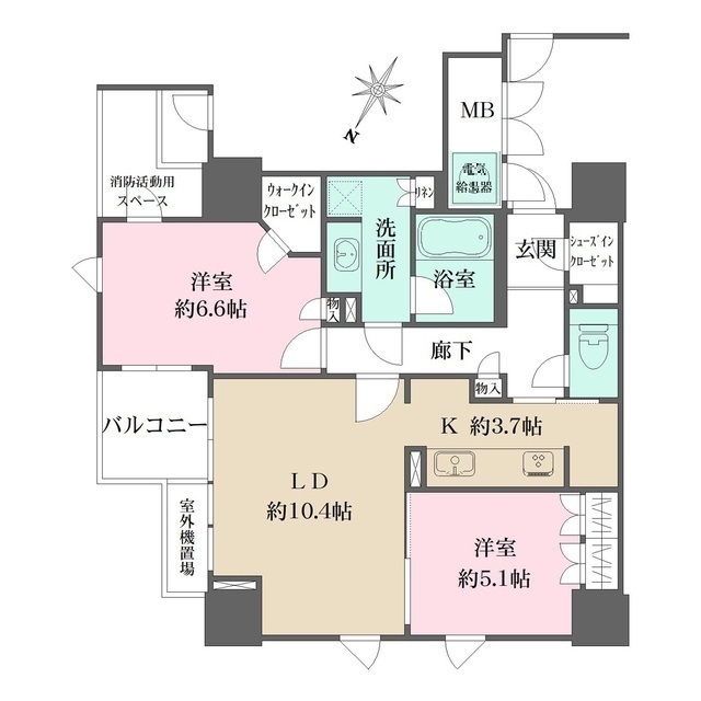 グランスイート中之島タワーの間取図