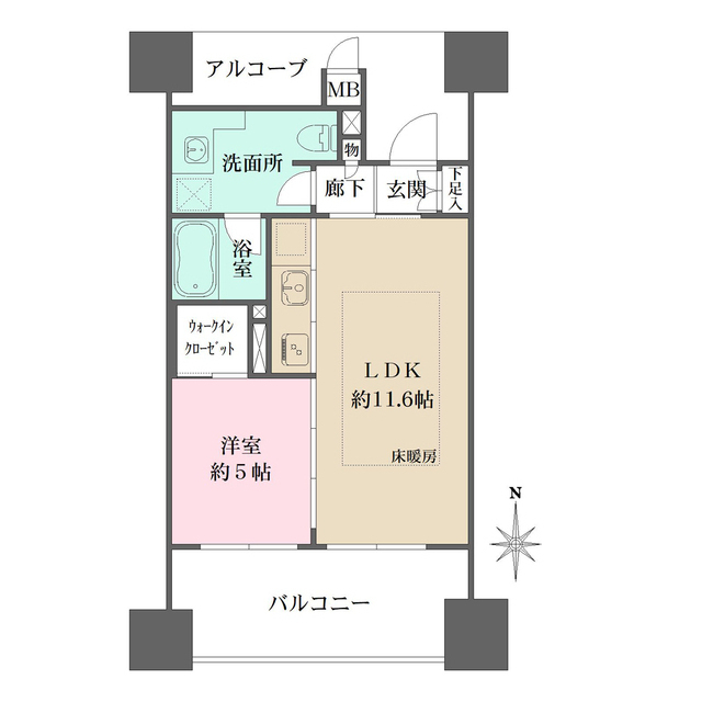 ＢＥＬＩＳＴＡ北梅田の間取図