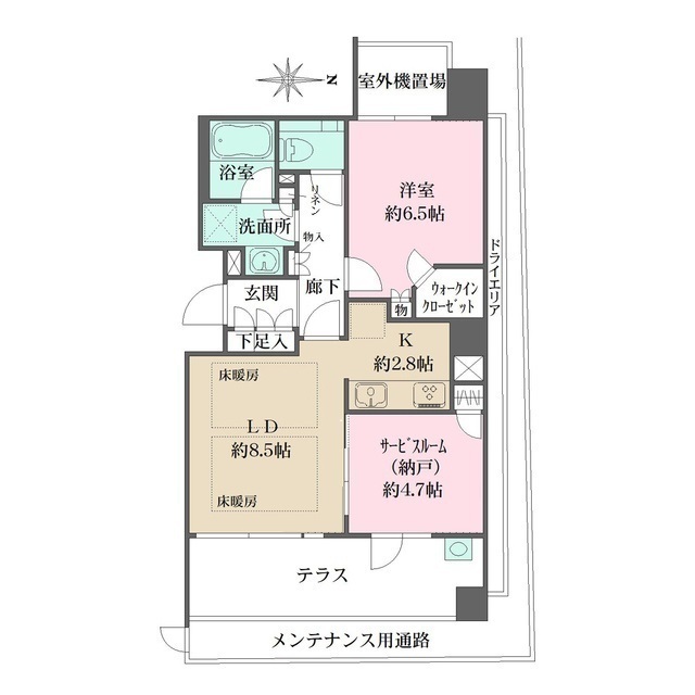 ザ・パークハウス三条油小路の間取図