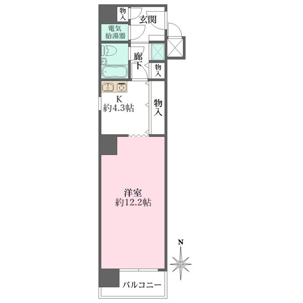 クレスト心斎橋の間取図
