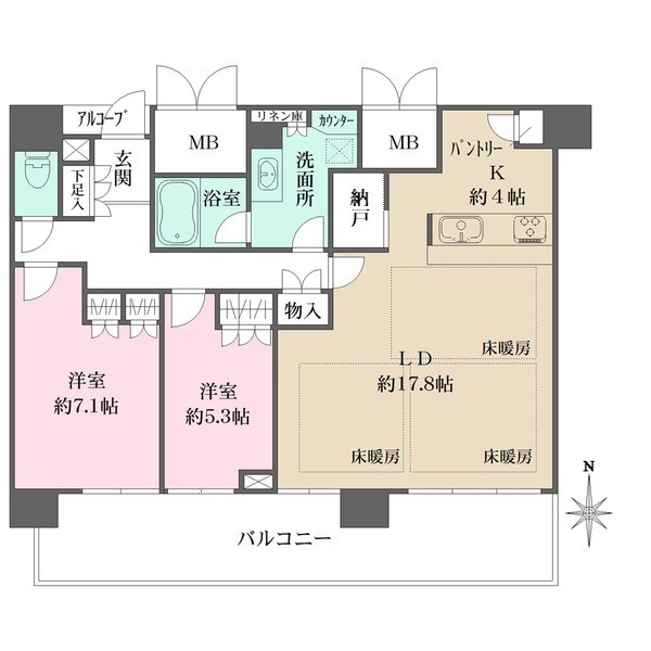 なんばグランドマスターズタワーの間取図
