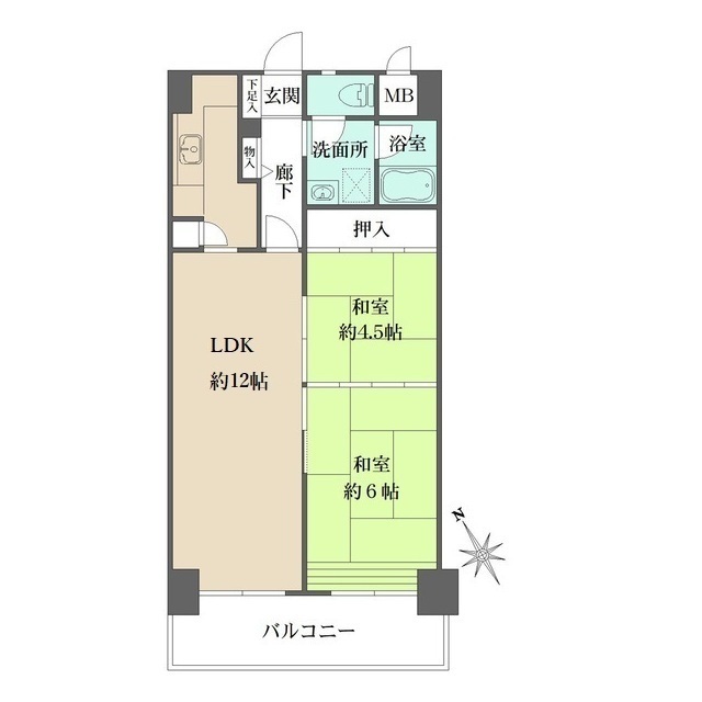 ハイツサン・バーディの間取図