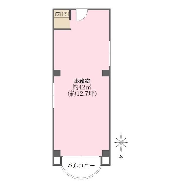 肥後橋三宮ビルの間取図