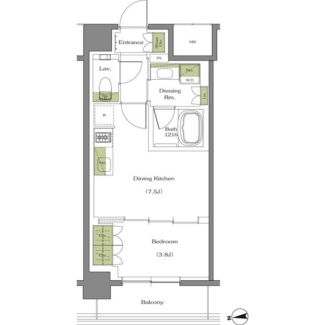 ザ・パークハビオ阿倍野昭和町の間取図
