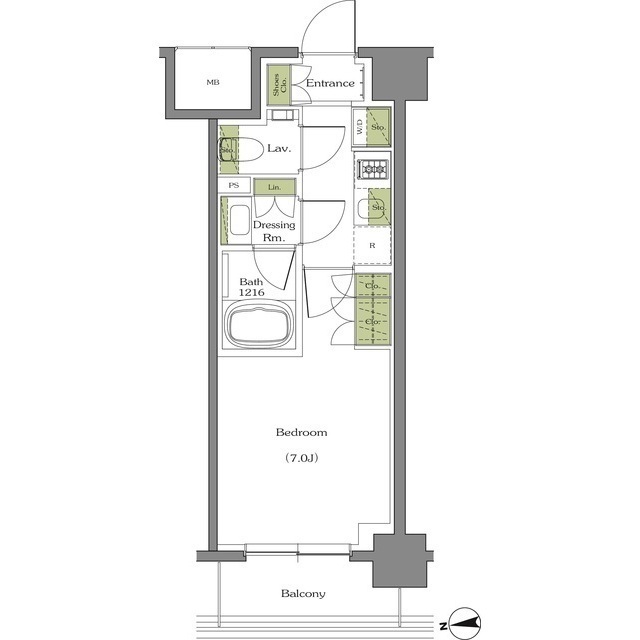 ザ・パークハビオ阿倍野昭和町の間取図