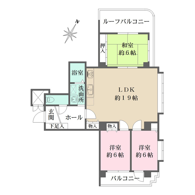 マルマンフラット吹田の間取図