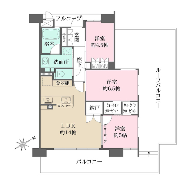 リビオ住吉大社駅前の間取図