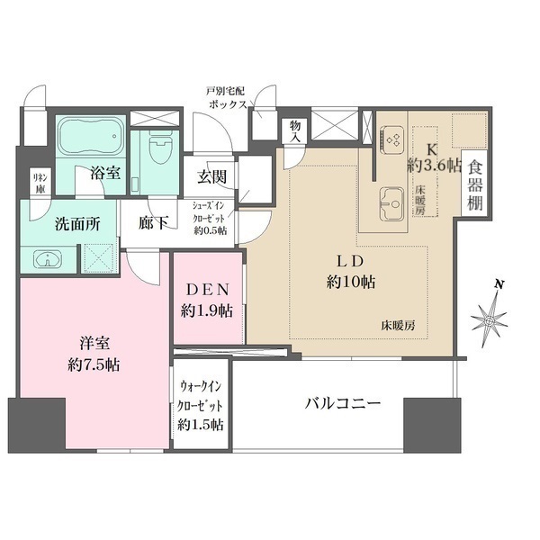 ザ・パークハウス大阪梅田タワーの間取図