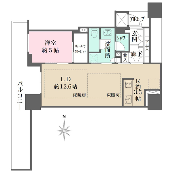 ジオタワー堺筋本町の間取図
