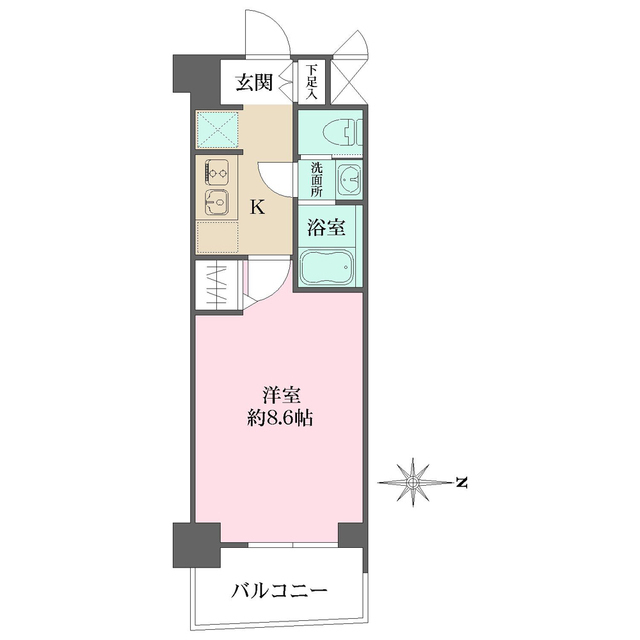 キンブリッジ京都千本丸太町の間取図