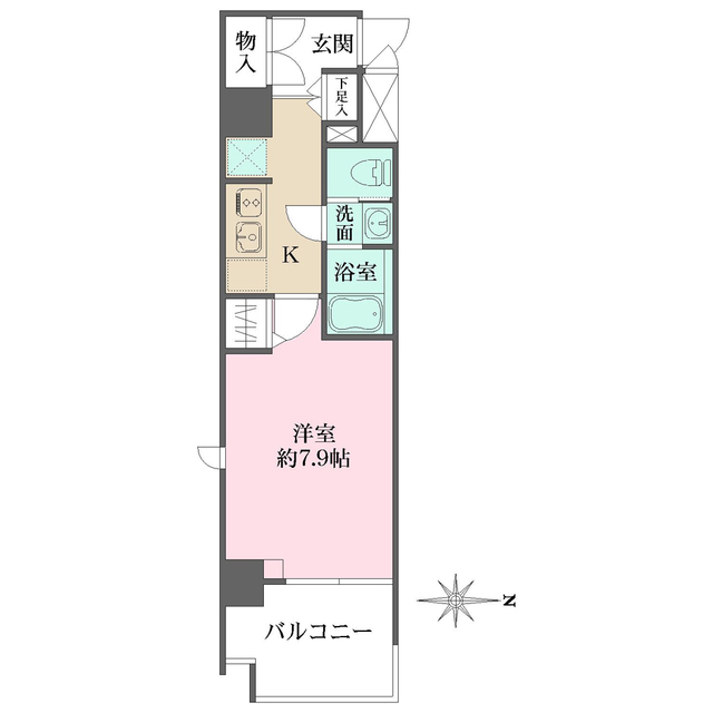 キンブリッジ京都千本丸太町の間取図