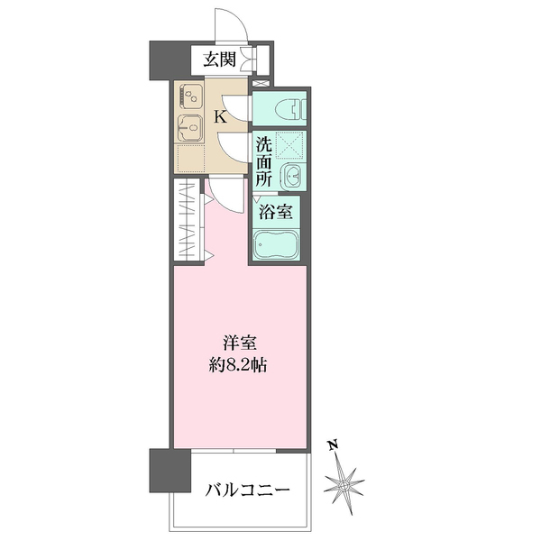リヴェント玉造の間取図