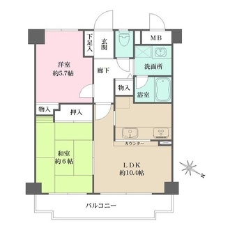 藤和シティホームズ深江の間取図