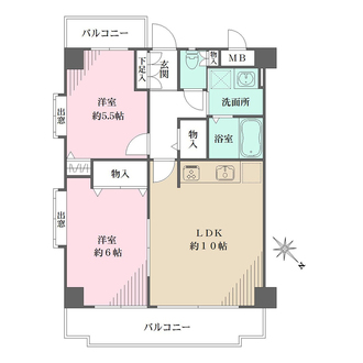 藤和シティホームズ深江の間取図
