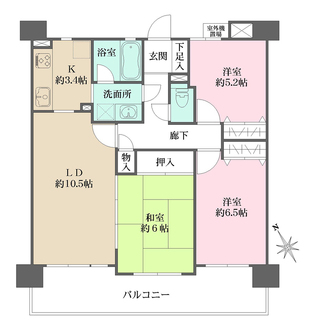 藤和シティホームズ江坂ＩＩの間取図
